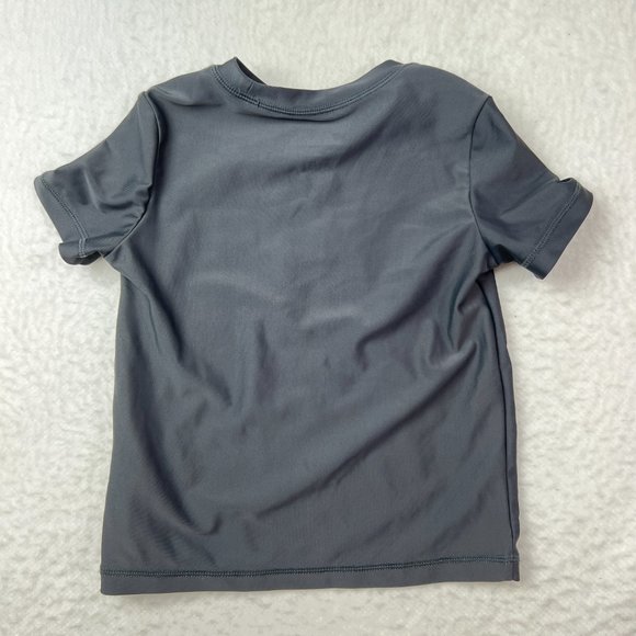 OshKosh Swim Shirt Shark Motif Sz 3T. Grey Looking Sharp. Blue Yellow Green - Picture 3 of 5